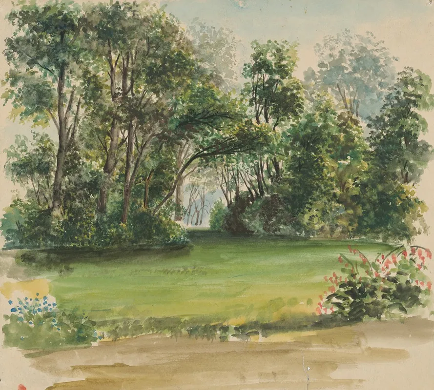 Park In Strazky by Ladislav Mednyánszky - Canvas Print