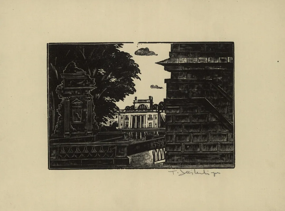 Park Lazienki 2 by Tadeusz Cieślewski - Canvas Print