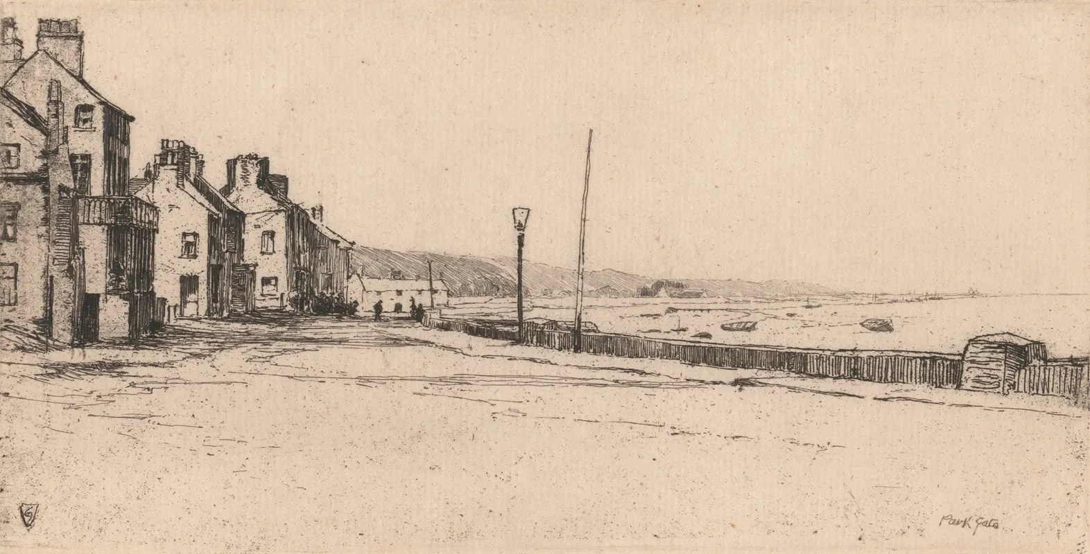 Parkgate by Sir Frank Short - Canvas Print