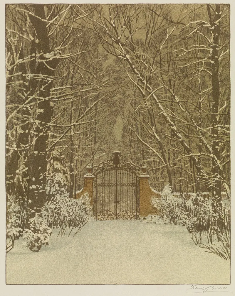 Parktor by Karl Biese - Canvas Print