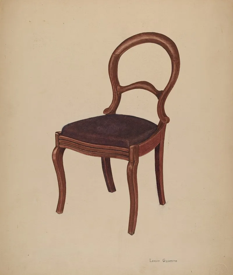 Parlor Chair by LeRoy Griffith - Canvas Print