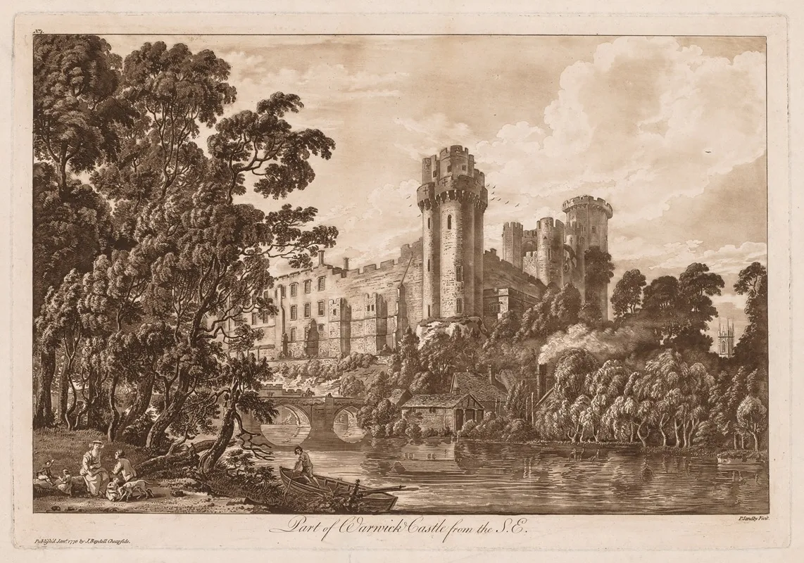 Part Of Warwick Castle From The South East