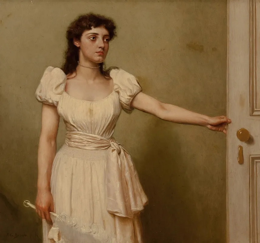 Parted by John George Brown - Canvas Print