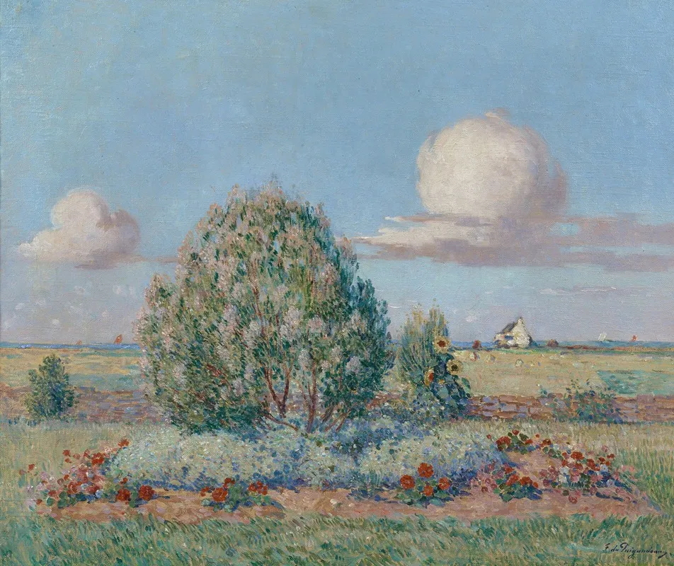 Parterre Fleuri by Ferdinand du Puigaudeau - Canvas Print