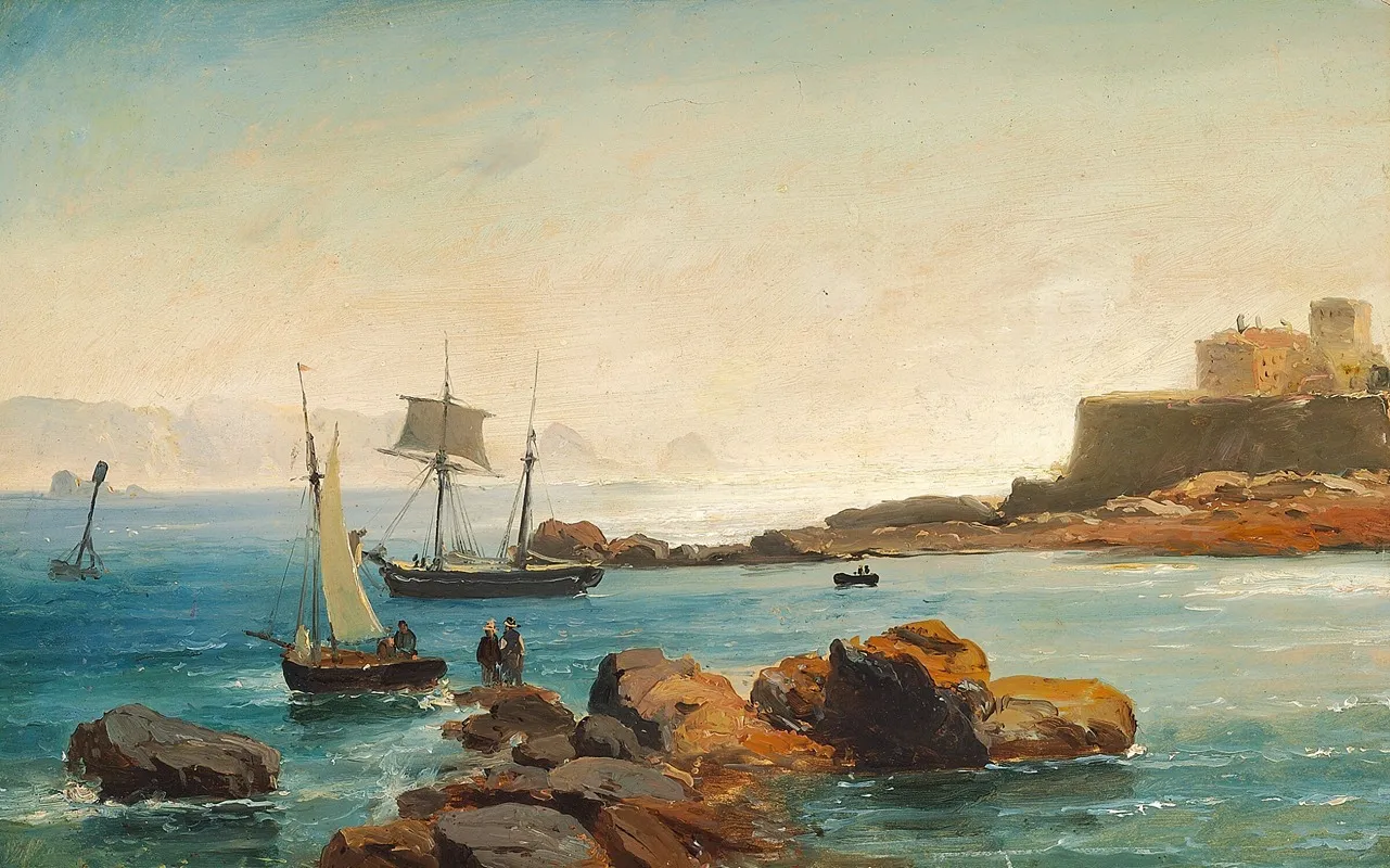 Parti Fra Guernsey by Carl Frederik Sørensen - Canvas Print
