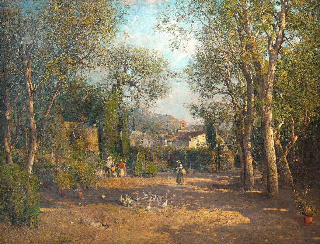 Partie Aus Dem Val Lagarina by Robert Russ - Canvas Print
