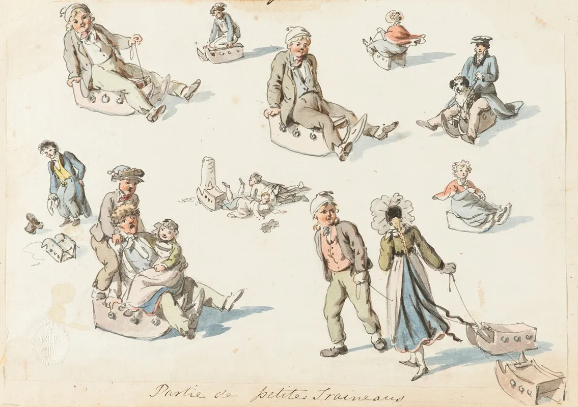 Partie De Petites Traineaus