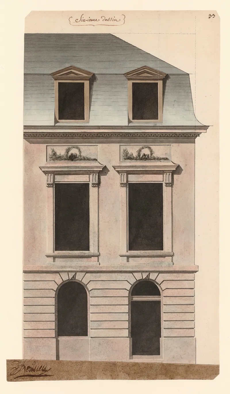 Partie Dune Elevation Dune Habitation