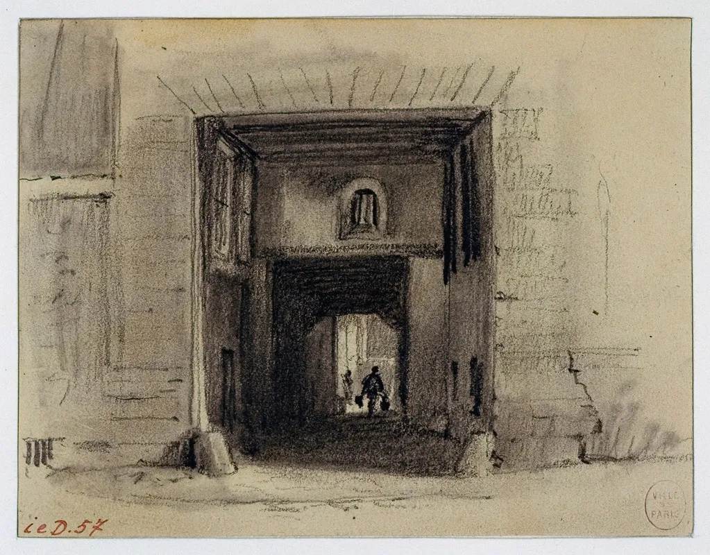 Passage Saint Jean De Latran 2 by Auguste-Sébastien Bénard - Canvas Print