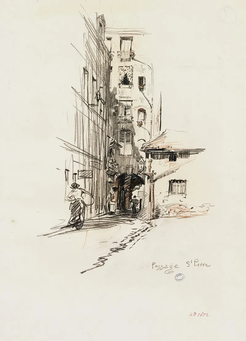 Passage Saint Pierre by Charles Jouas - Canvas Print