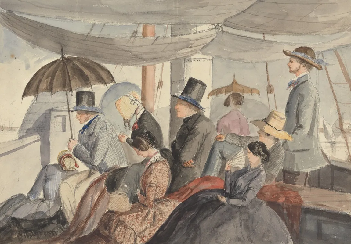 Passengers Aboard The Nile Steamer