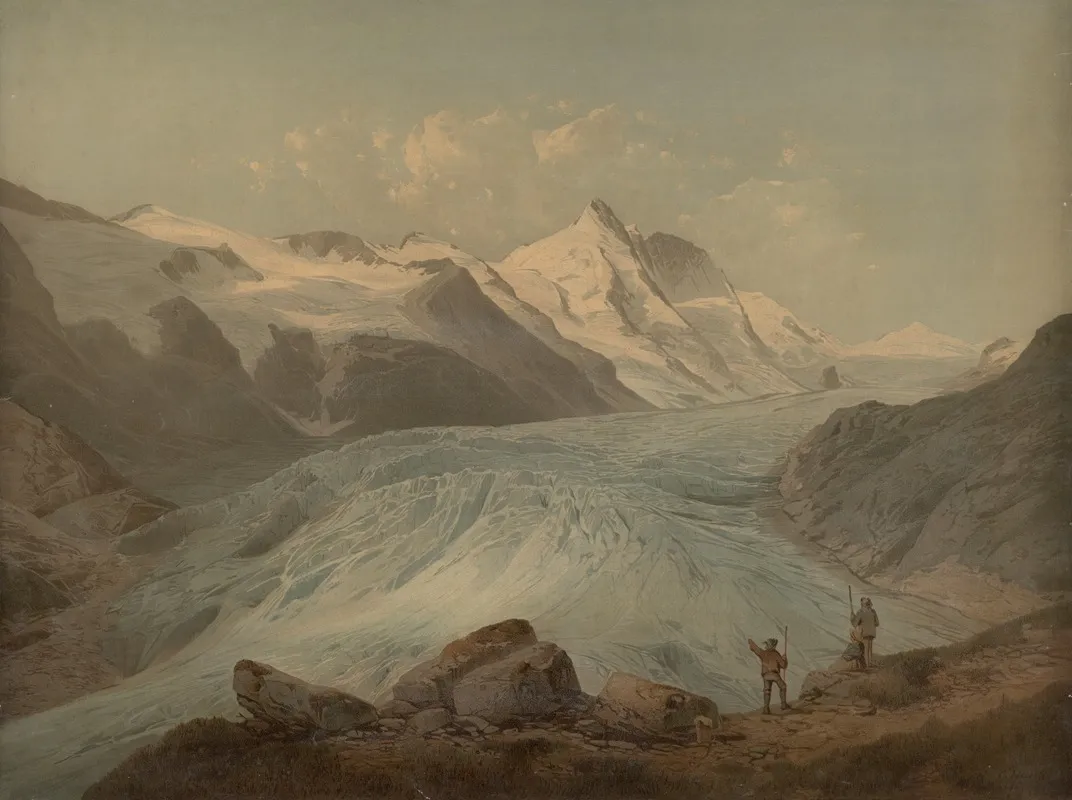 Pasterzen Glacier With The Gross Glockner