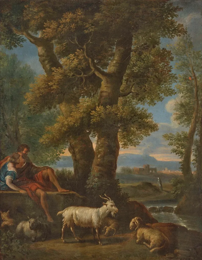 Pastoral Landscape 15 by Jan Frans Van Bloemen - Canvas Print