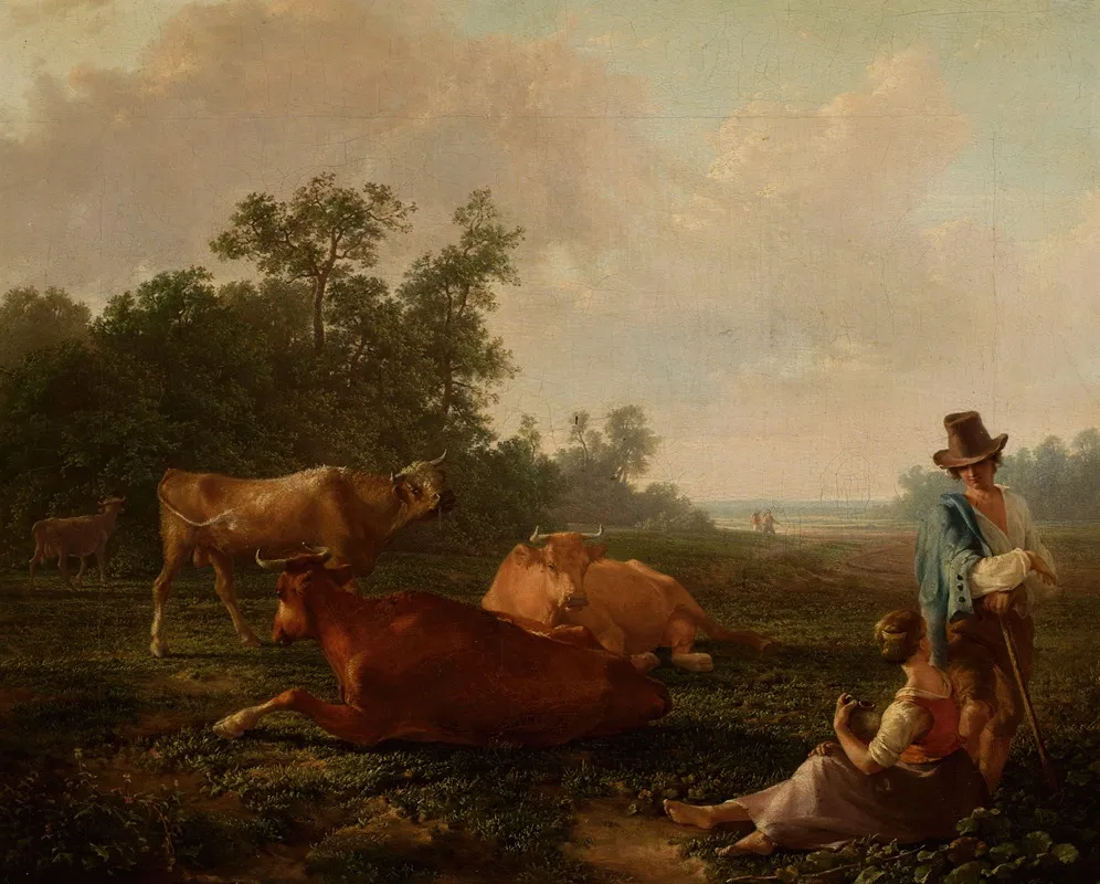 Pastoral Scene 17 by Friedrich von Nerly - Canvas Print