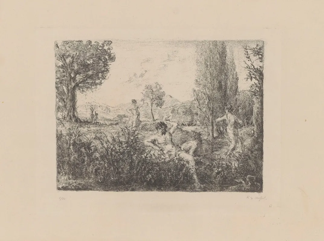 Pastorale 6 by Ker-Xavier Roussel - Canvas Print