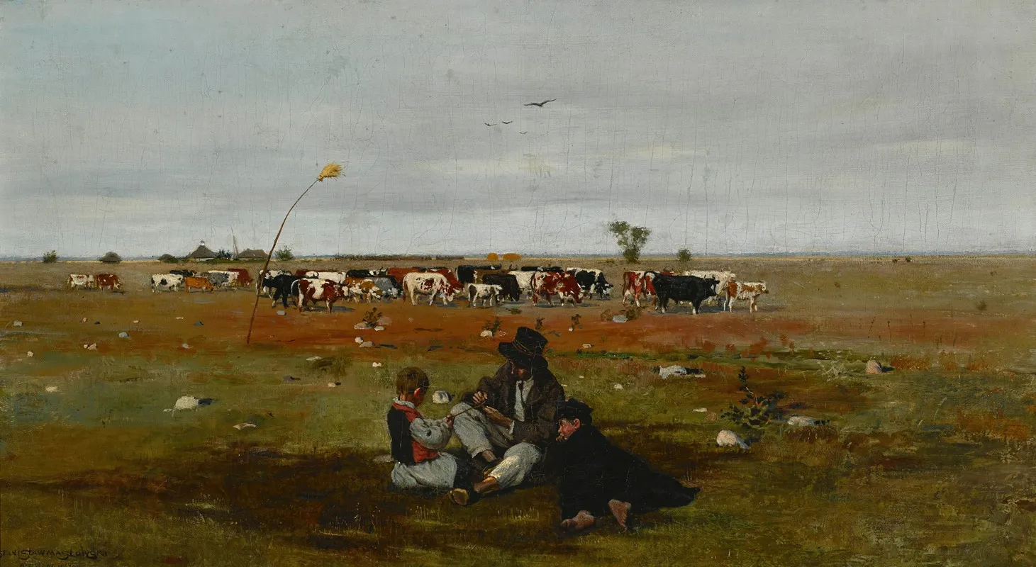 Pasture by Stanisław Masłowski - Canvas Print