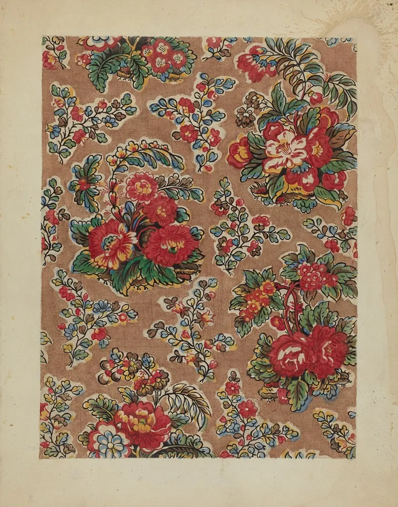 Patchwork Bedspread by Frances Lichten - Canvas Print