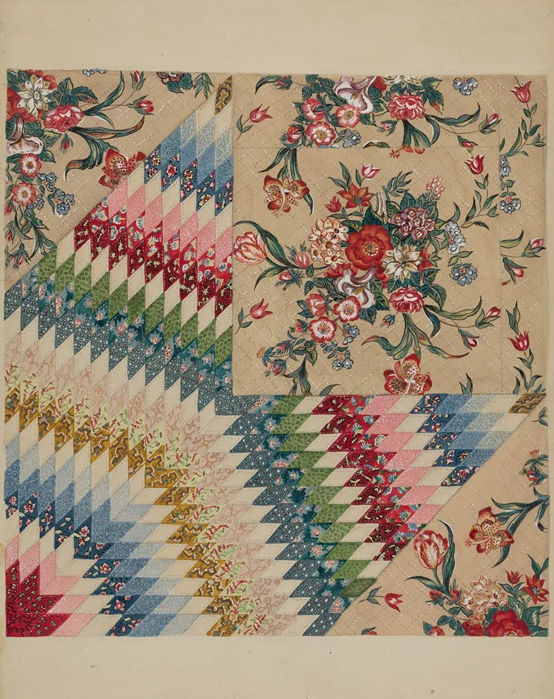 Patchwork Quilt 31 by Irene Schaefer - Canvas Print