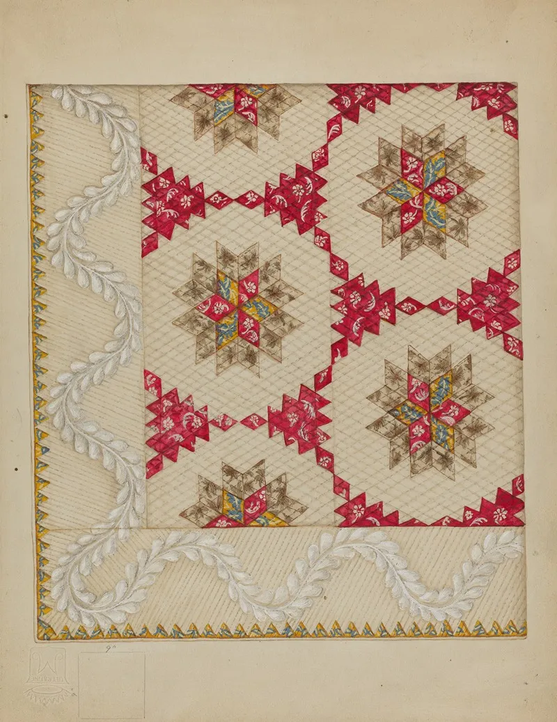 Patchwork Quilt 32 by Irene Schaefer - Canvas Print