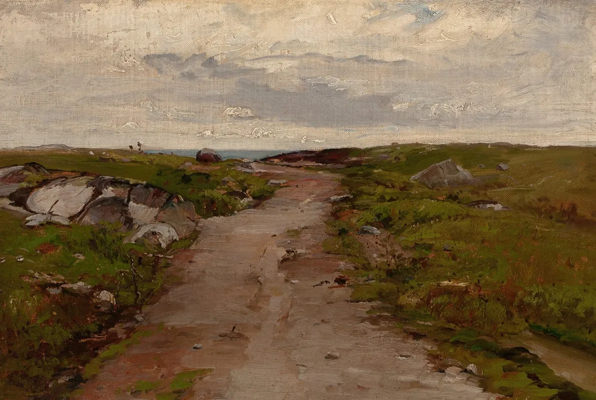 Path To The Sea by French School - Canvas Print