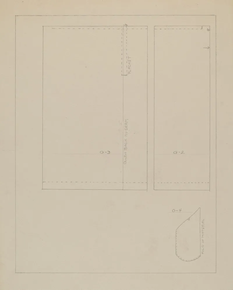 Pattern For A Dress by Bessie Forman - Canvas Print