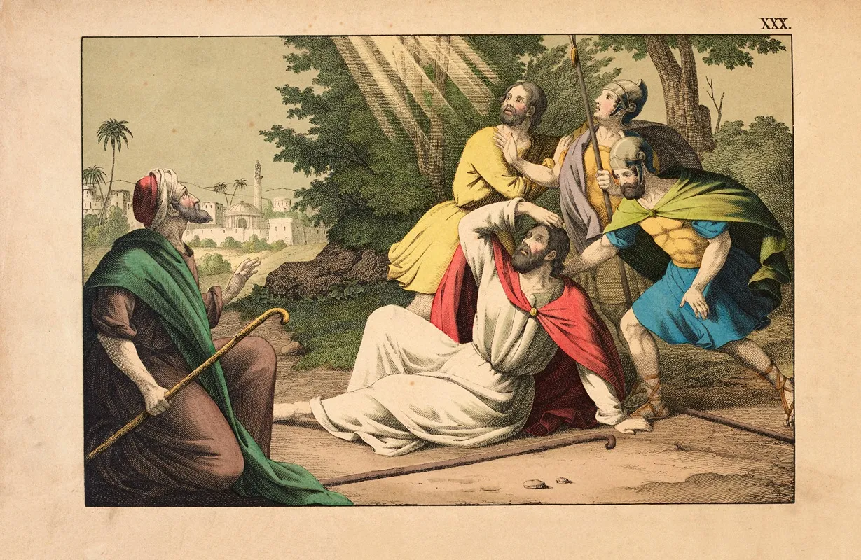 Pauls Conversion 2 by Theodor Eckardt - Canvas Print