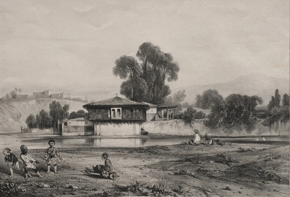 Pavilion At The Edge Of A River