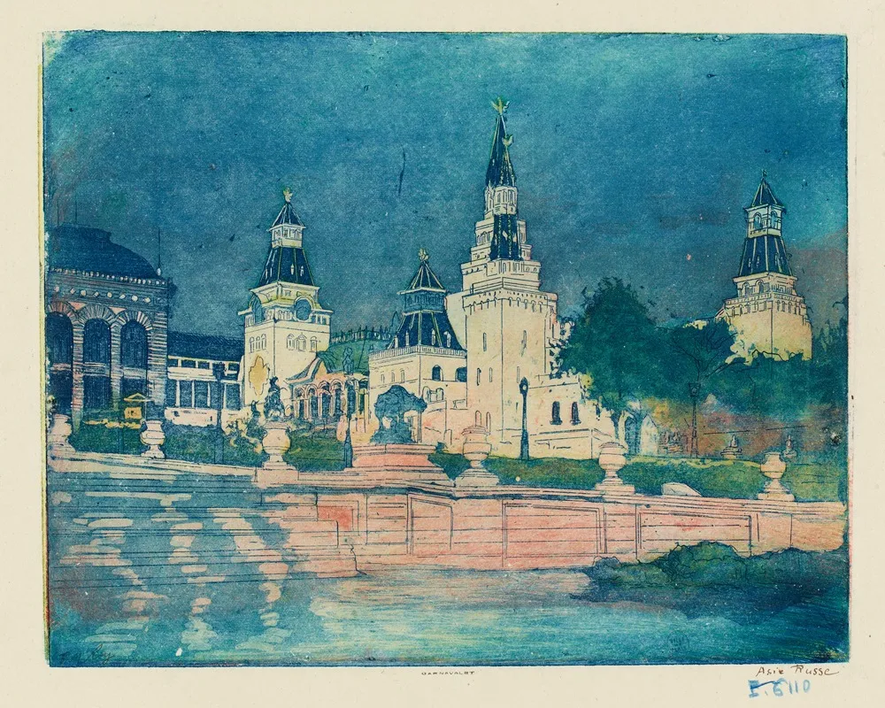 Pavillon De Lasie Russe by Pierre-Marcel Roy - Canvas Print