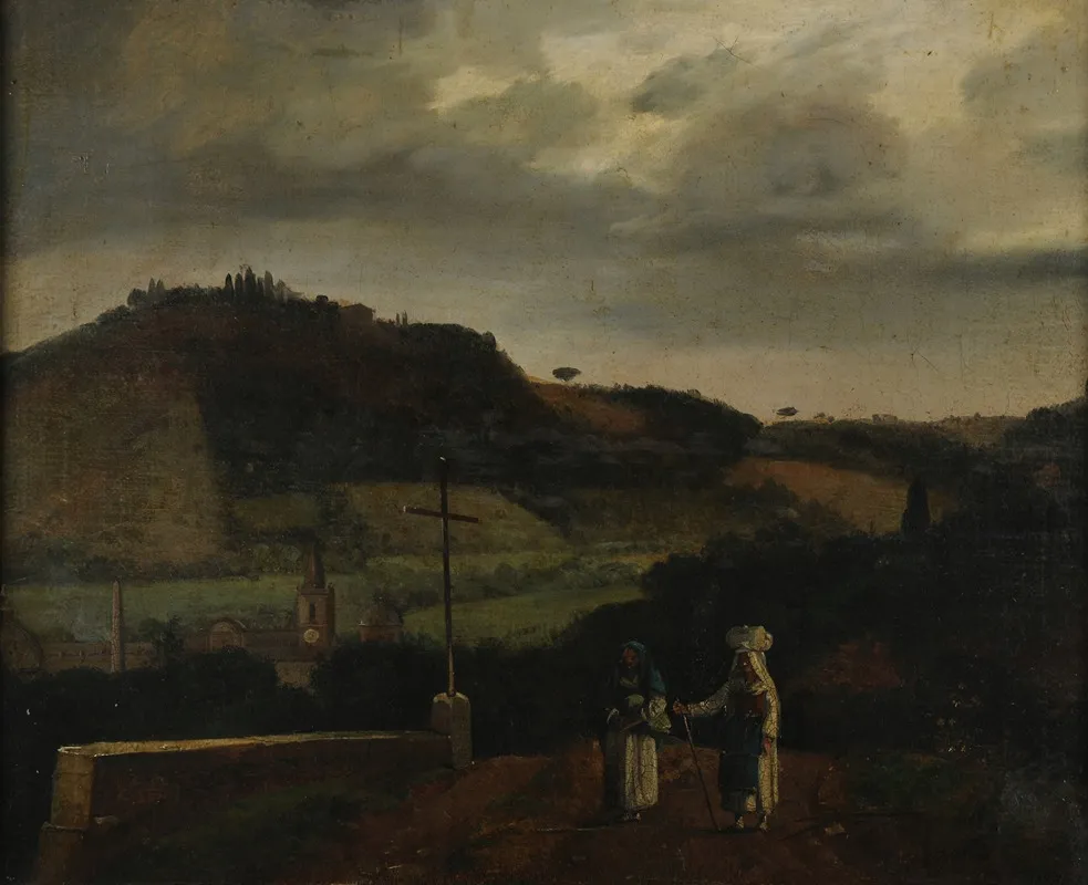 Paysage 36 by François-Marius Granet - Canvas Print