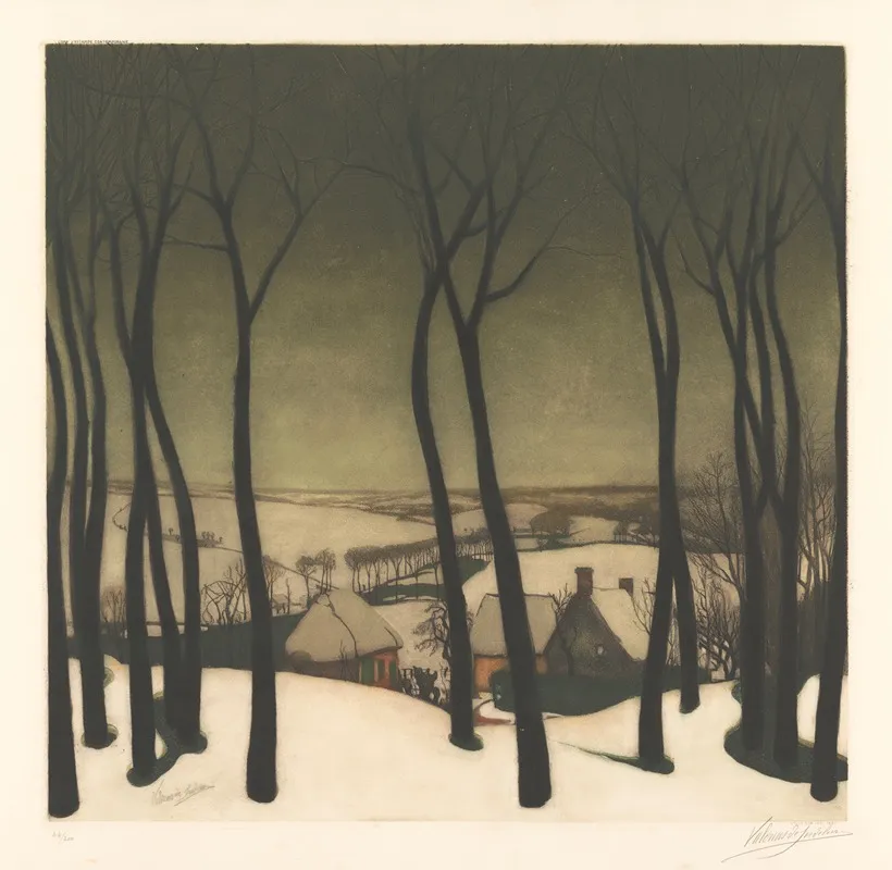 Paysage 75 by Armand Apol - Canvas Print