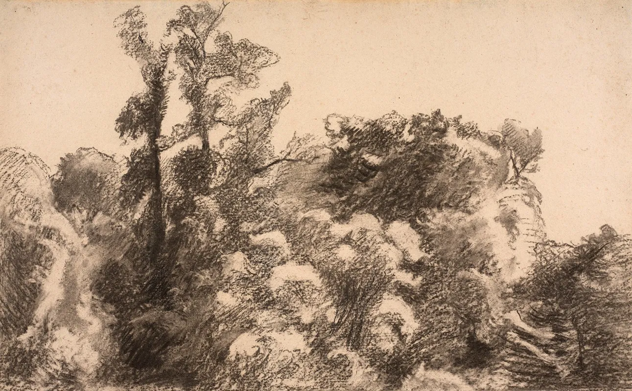 Paysage 82 by Félix Bracquemond - Canvas Print