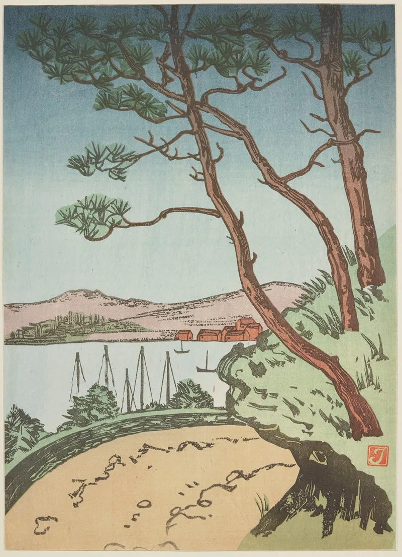 Paysage 97 by Prosper-Alphonse Isaac - Canvas Print