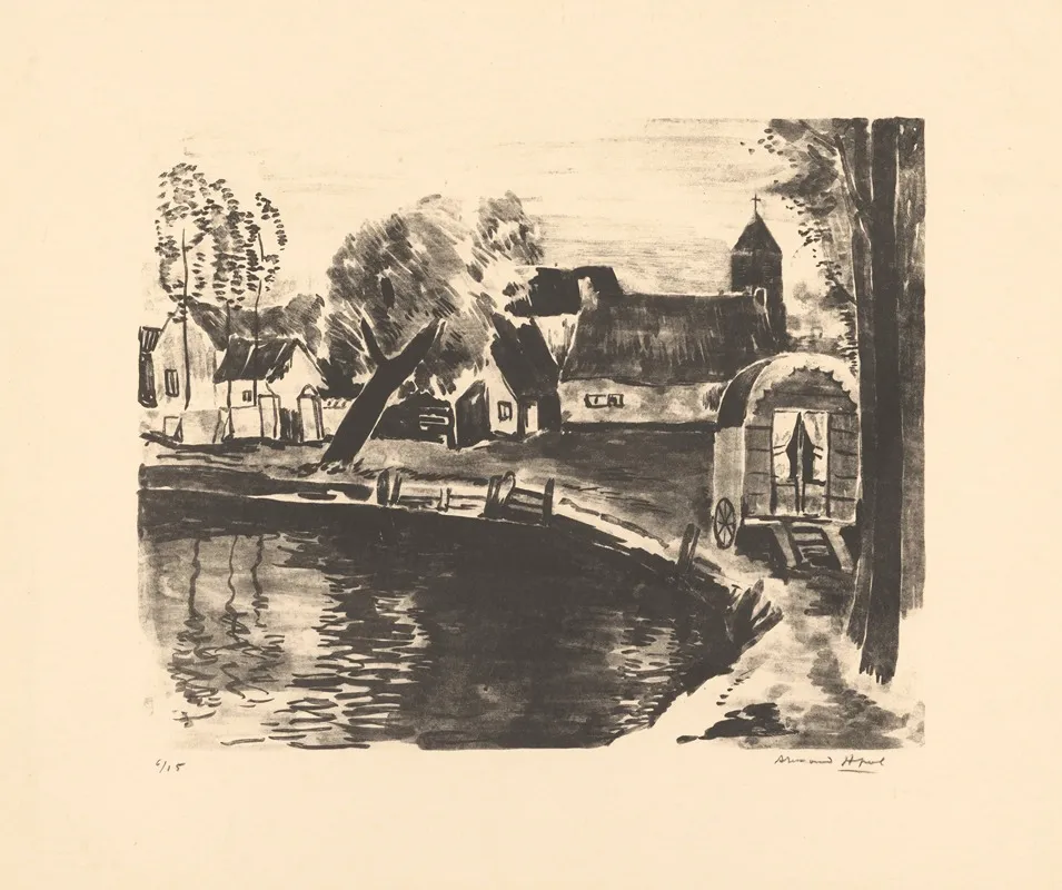 Paysage A Eikenvliet by Armand Apol - Canvas Print