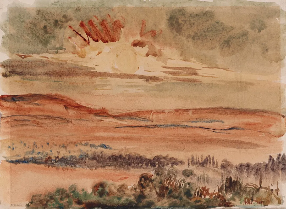 Paysage Au Soleil Couchant 2