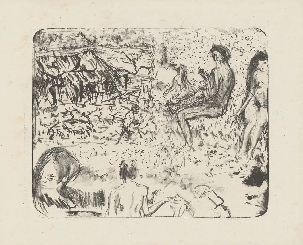 Paysage Aux Figures Nues