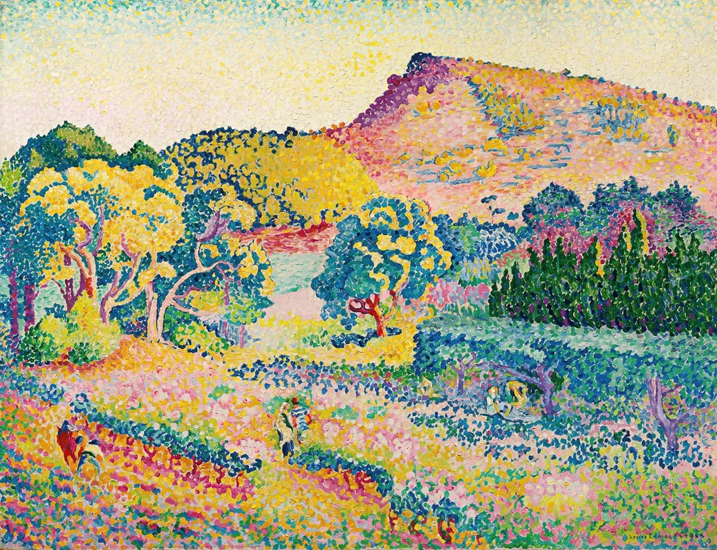 Paysage Avec Le Cap Negre by Henri-Edmond Cross - Canvas Print