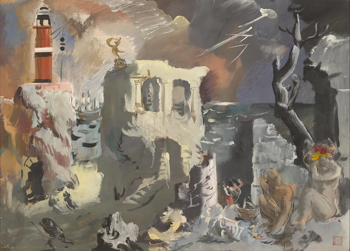 Paysage Chimerique 2 by Alexandre Jacovleff - Canvas Print