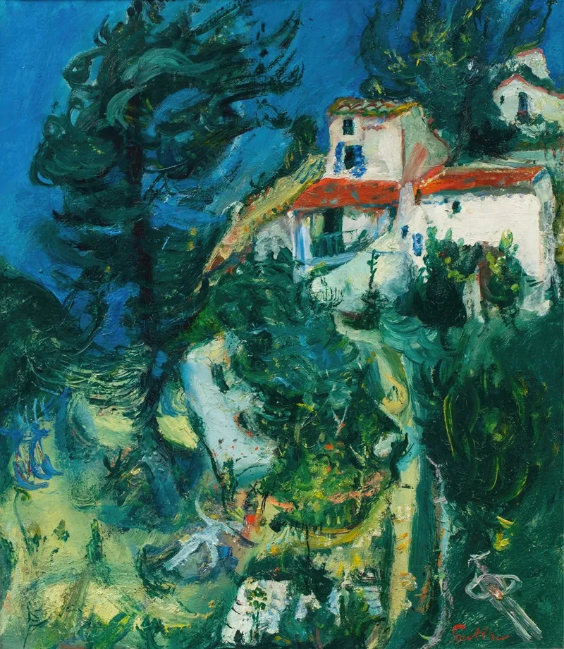 Paysage De Cagnes by Chaïm Soutine - Canvas Print
