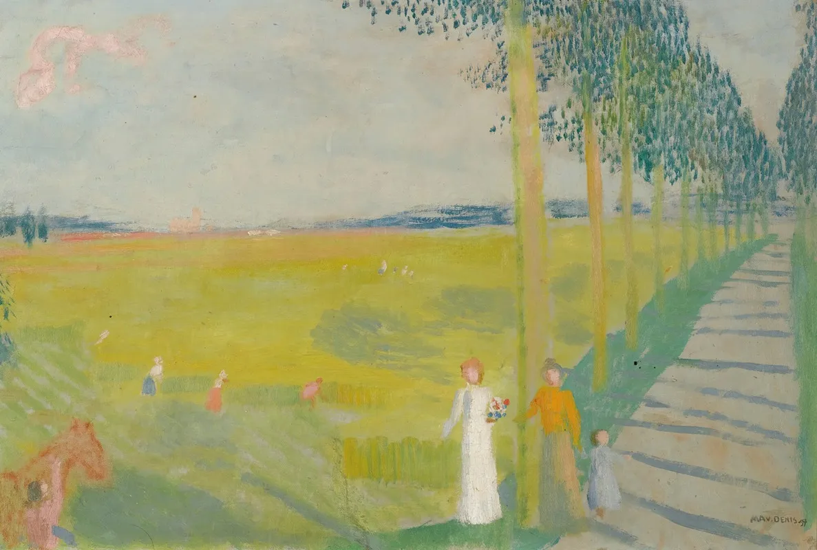 Paysage De Campagne by Maurice Denis - Canvas Print