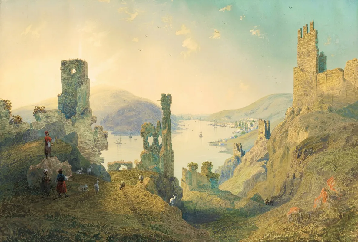 Paysage De Crimee by Carlo Bossoli - Canvas Print