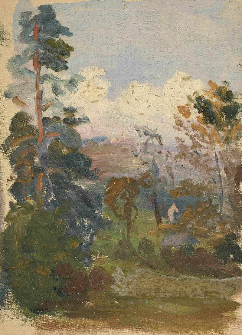 Paysage De Kernoues 3 by Jeanne Jegou-Cadart - Canvas Print