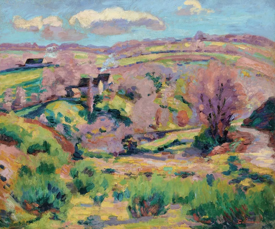 Paysage De La Creuse Au Printemps