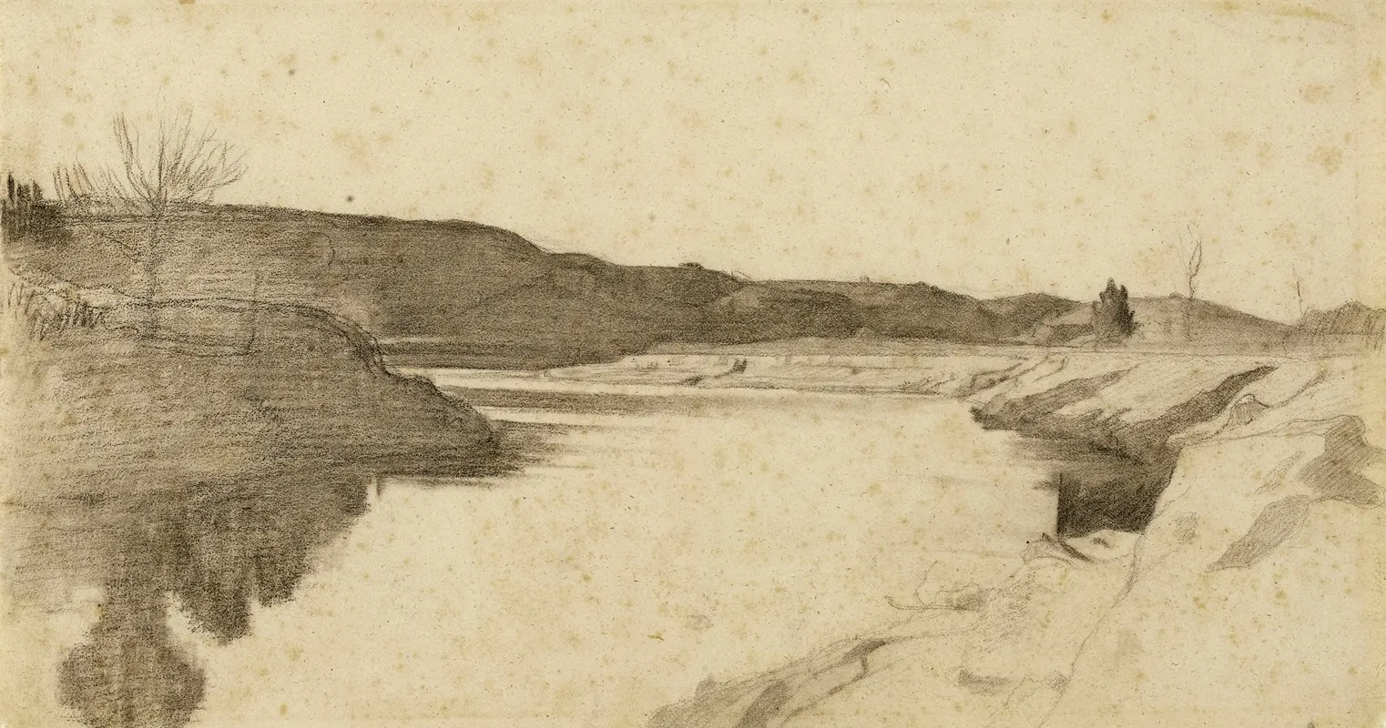 Paysage Des Bords Du Tibre