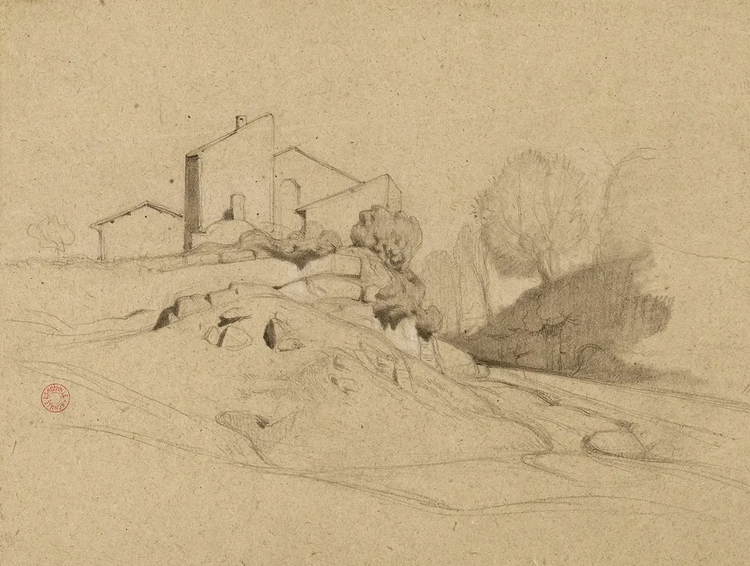 Paysage Maison Sur Un Promontoire