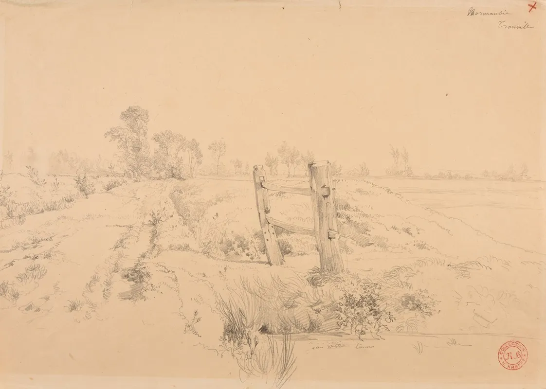 Paysage Normand Avec Barriere