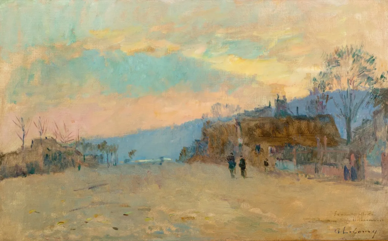 Paysage Pres De Rouen by Albert Lebourg - Canvas Print