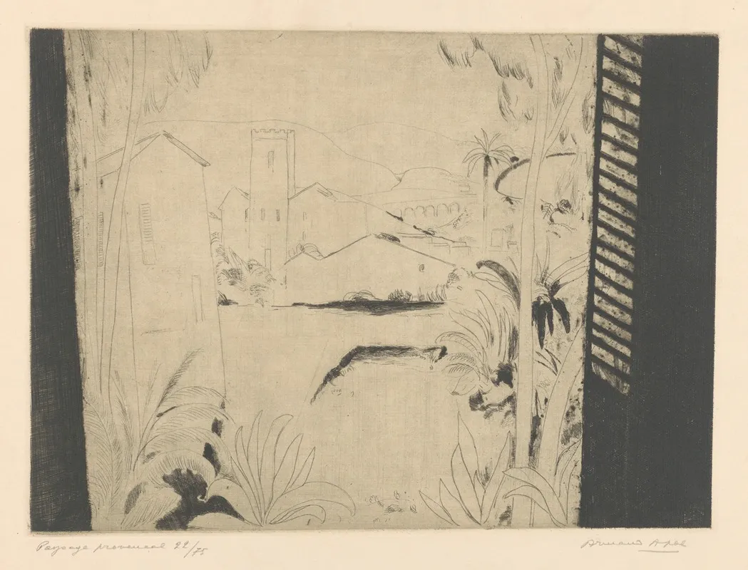 Paysage Provencal 3 by Armand Apol - Canvas Print