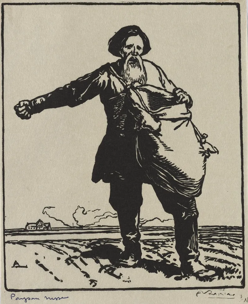 Paysan Russe by Auguste Louis Lepère - Canvas Print