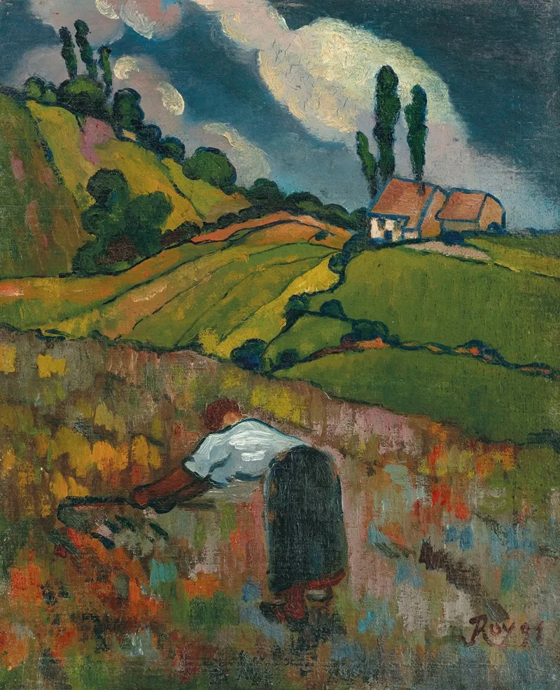 Paysanne A La Moisson