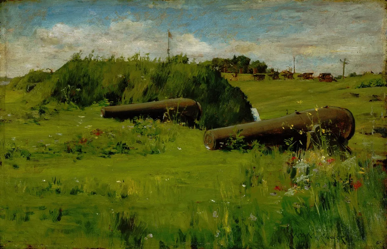 Peace Fort Hamilton by William Merritt Chase - Canvas Print